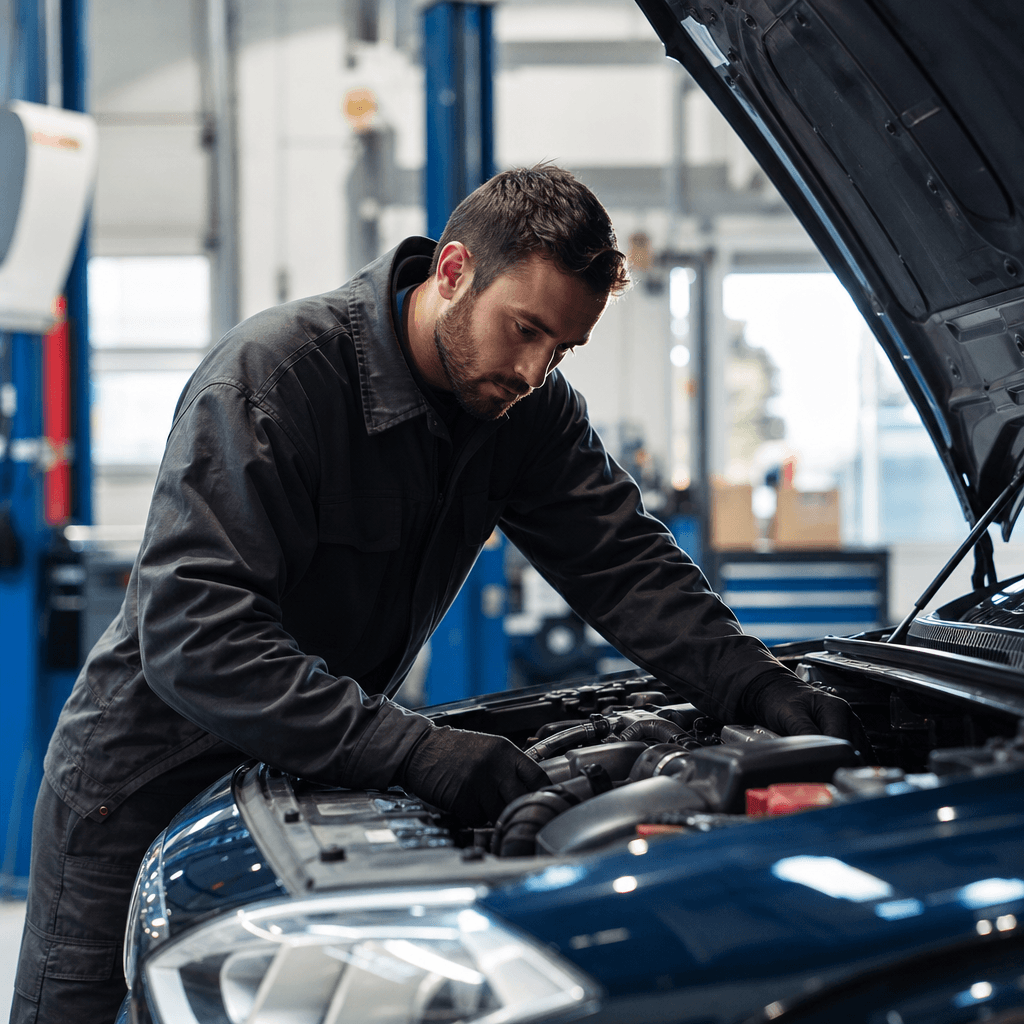 Mechanic working